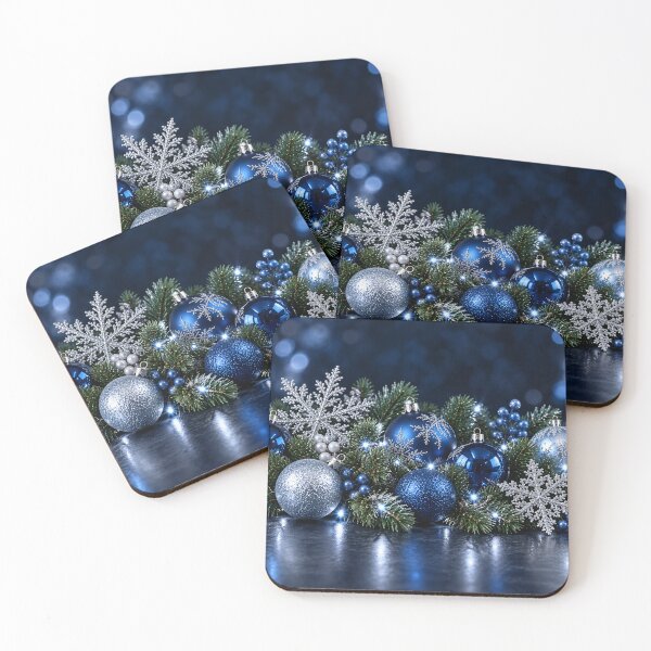 Item preview, Silver and Sapphire Christmas Glow designed and sold by Kimberly Palmer.