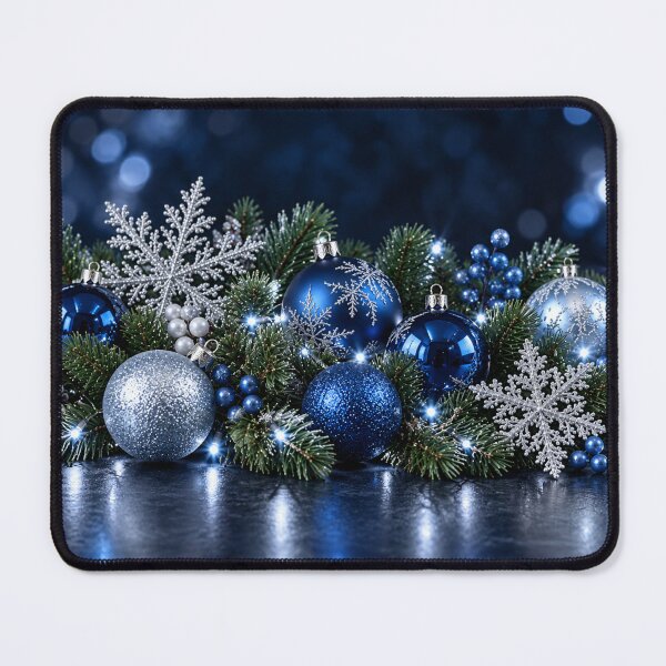 Item preview, Silver and Sapphire Christmas Glow designed and sold by Kimberly Palmer.