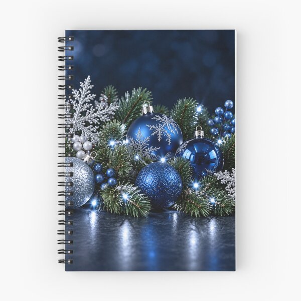 Item preview, Silver and Sapphire Christmas Glow designed and sold by Kimberly Palmer.