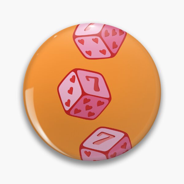 Item preview,  Feeling Lucky – Pink Lucky 7 Dice Retro Illustration designed and sold by mafervicenttin.