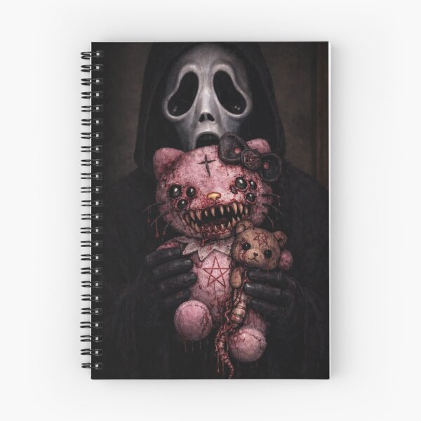 Item preview, Ghostface with Plush Toy Hello Demonic Kitten – Many Eyes and Snake Tongue designed and sold by art-emissa.