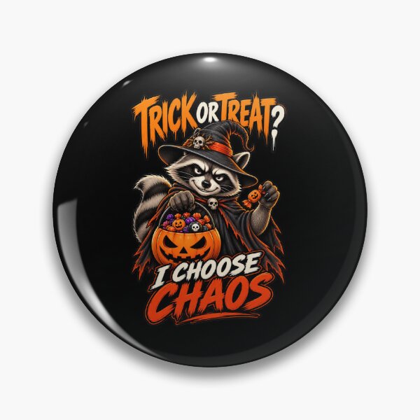 Item preview, Sweet Treats, Chaotic Choices Halloween Raccoon Witch Hat Chaos Design designed and sold by Creative-Sanc.