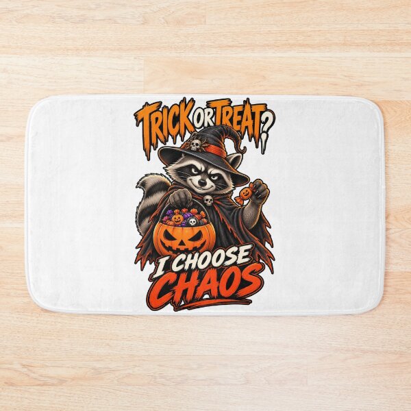 Item preview, Sweet Treats, Chaotic Choices Halloween Raccoon Witch Hat Chaos Design designed and sold by Creative-Sanc.