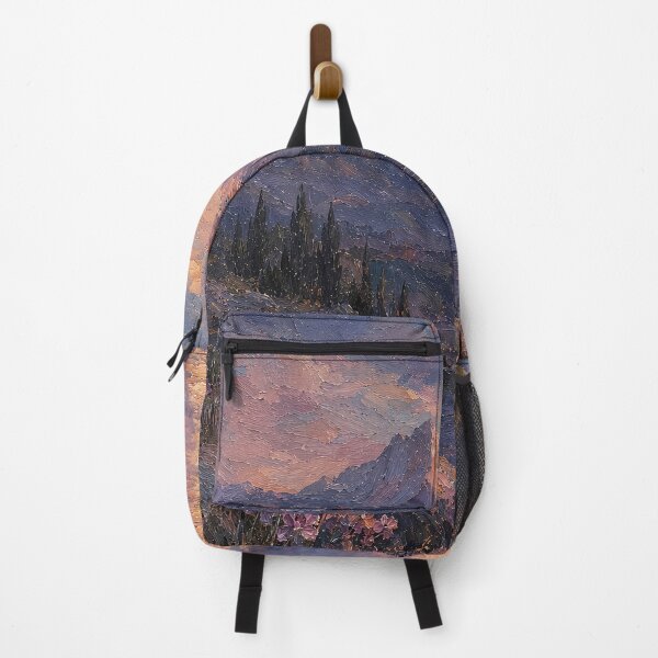 Item preview, Moonlit Mountain Lake Impasto Painting designed and sold by Rahma-yehia23.