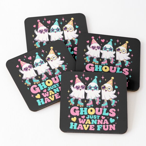 Item preview, Ghouls Just Wanna Have Fun Roller Skating Christmas Ghost Tee designed and sold by Design Vibras.