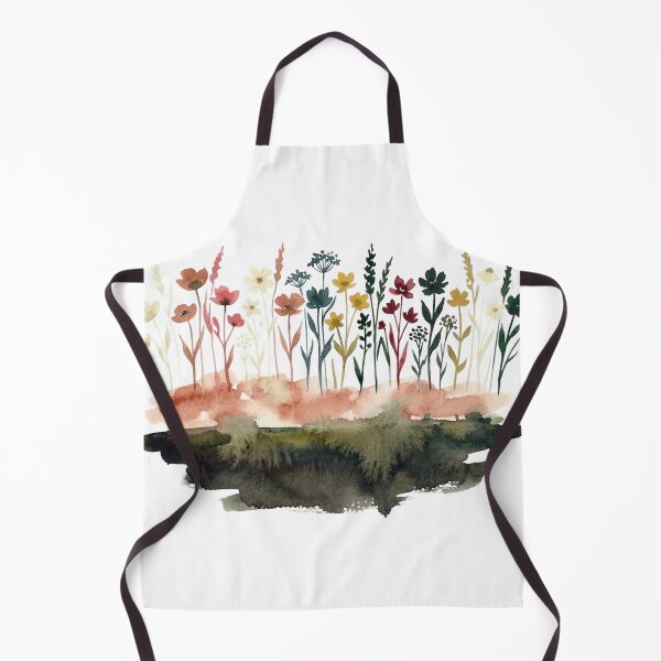 Item preview, Watercolor Wildflower Meadow in Earthy Tones designed and sold by teemsa.