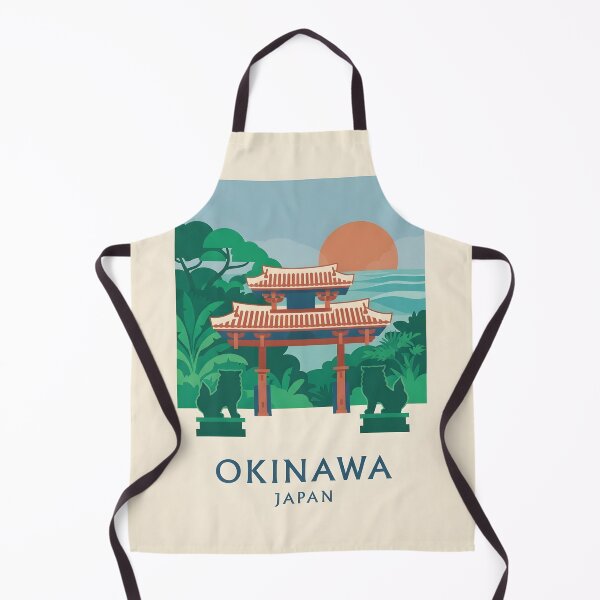 Item preview, Okinawa Japan Vintage Travel Poster - Minimalist Ryukyu Culture Art Print designed and sold by DuckOddity.