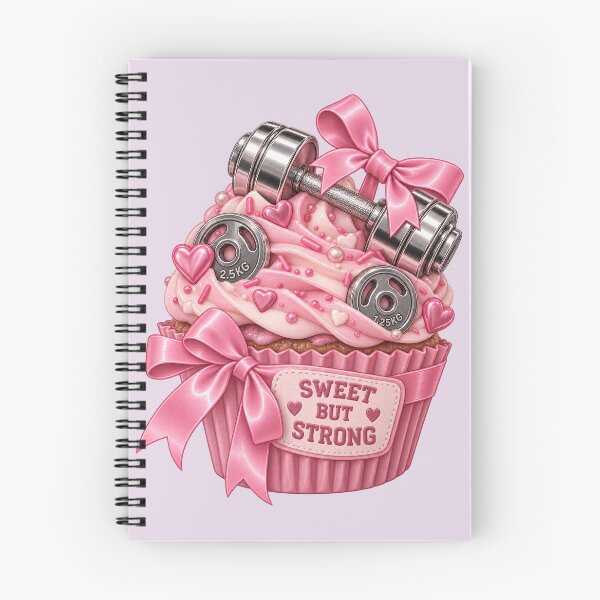 Item preview, Gym Girlie Cupcake – Sweet But Strong Pink Weightlifting Sticker – Gym Girl Gift designed and sold by Infinite Images.