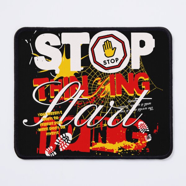 Item preview, Stop Thinking Start Doing T-Shirt, Bold Motivational Graphic Tee, Stop Sign Typography Shirt, Hustle Gift designed and sold by vec4u.
