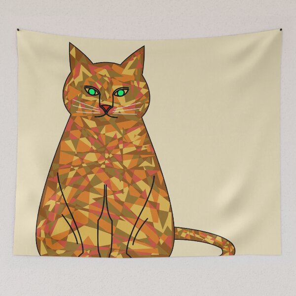 Item preview, Camouflage cat (beige background) designed and sold by yuretzius.