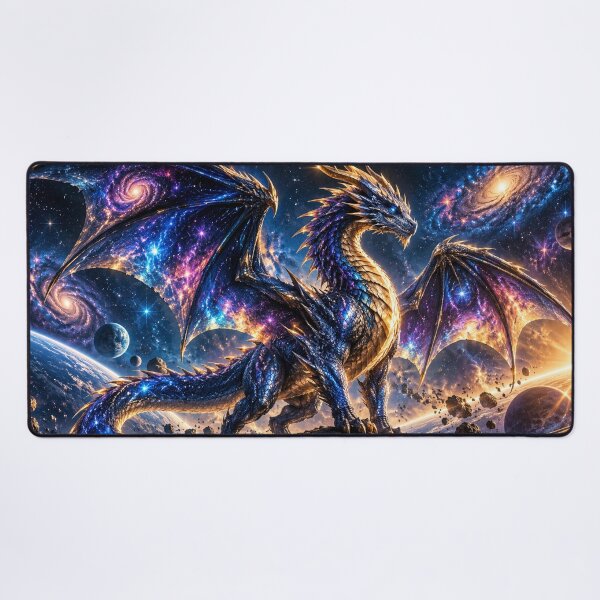 Item preview, Cosmic Galaxy Dragon – Epic Space Fantasy Dragon designed and sold by ZYVARENNE.