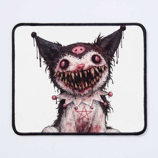 Item preview, Hello Terrifying Kitten – Kawaii Character with Giant Mouth and Fangs designed and sold by art-emissa.