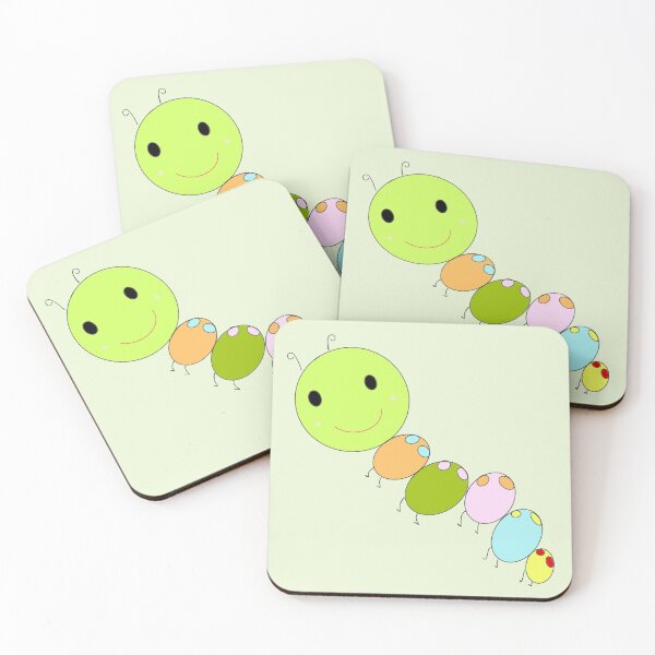 Item preview, colorful caterpillar designed and sold by CatchyMeow.