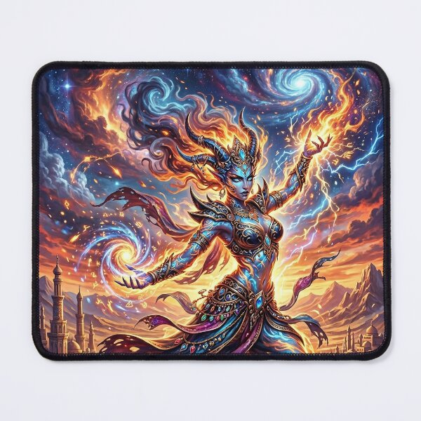 Item preview, Djinn - Arabian Fantasy Fire Spirit Art designed and sold by Lucid Dream Pixel.