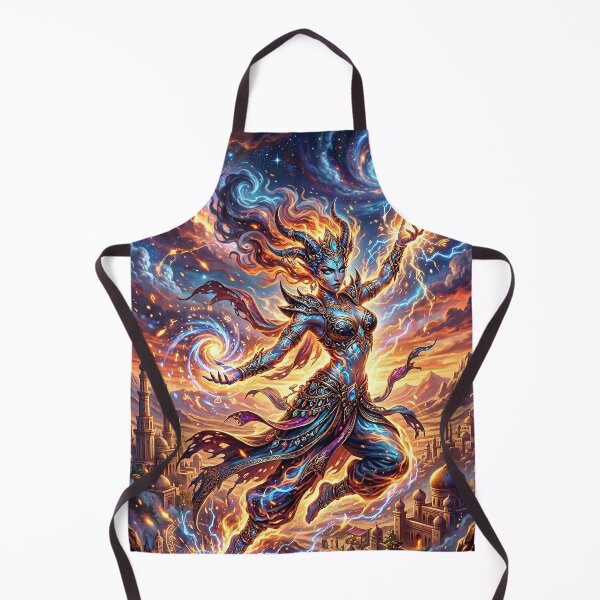 Item preview, Djinn - Arabian Fantasy Fire Spirit Art designed and sold by Lucid Dream Pixel.