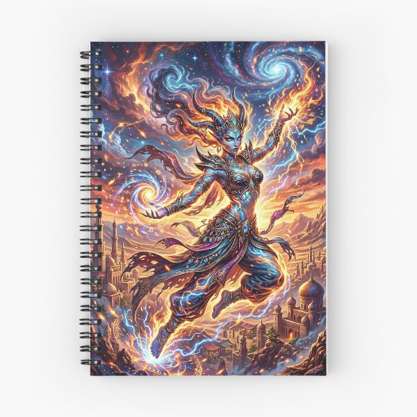 Item preview, Djinn - Arabian Fantasy Fire Spirit Art designed and sold by Lucid Dream Pixel.