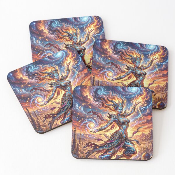 Item preview, Djinn - Arabian Fantasy Fire Spirit Art designed and sold by Lucid Dream Pixel.