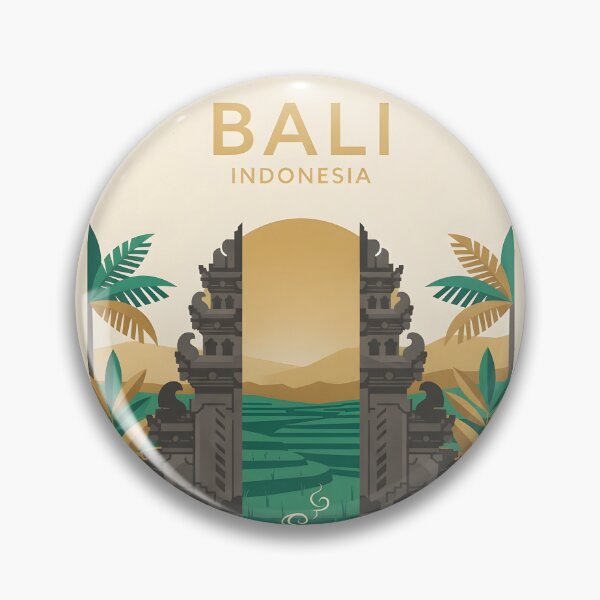 Item preview, Bali Indonesia Vintage Travel Poster - Minimalist Tropical Culture Art Print designed and sold by DuckOddity.