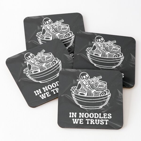 Item preview, In Noodles We Trust - Skeleton Ramen Bowl designed and sold by MiaBellaGirl.