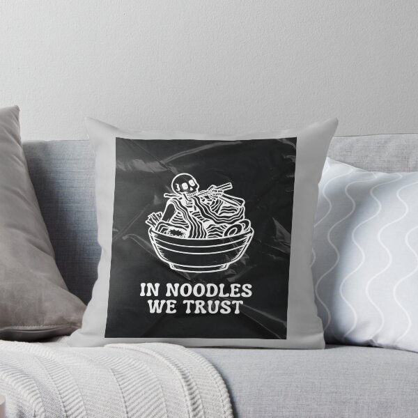 Item preview, In Noodles We Trust - Skeleton Ramen Bowl designed and sold by MiaBellaGirl.