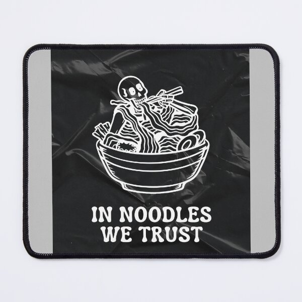 Item preview, In Noodles We Trust - Skeleton Ramen Bowl designed and sold by MiaBellaGirl.