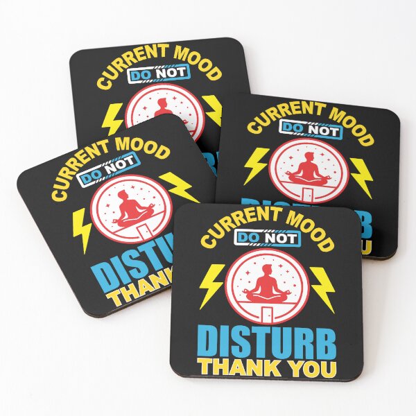 Item preview, Current Mood Do Not Disturb Thank You Funny Introvert Quote designed and sold by VibeForgeCo24.
