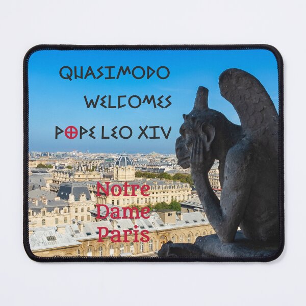 Item preview, Quasimodo welcomes Pope Leo XIV - Notre-Dame de Paris designed and sold by PariSeine.