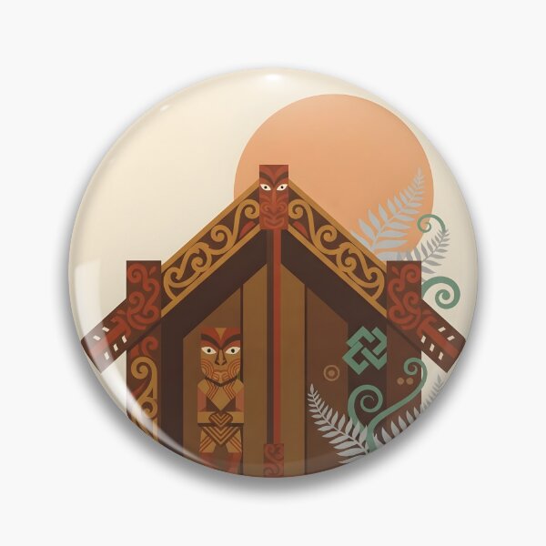 Item preview, New Zealand Maori Culture Vintage Travel Poster - Minimalist Carving Art Print designed and sold by DuckOddity.