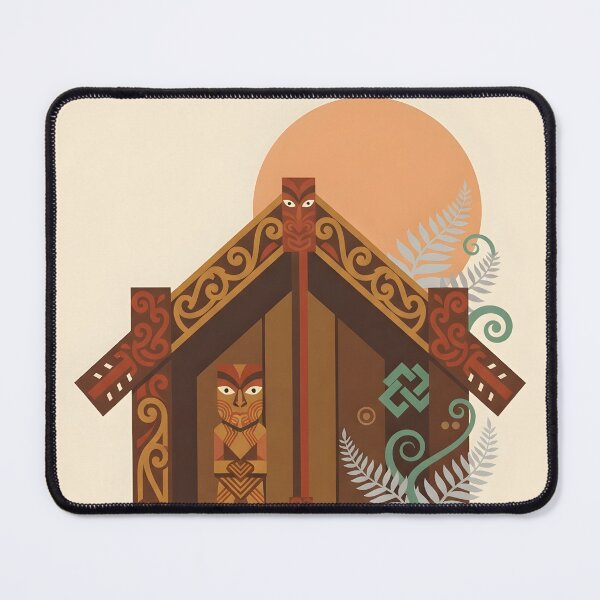 Item preview, New Zealand Maori Culture Vintage Travel Poster - Minimalist Carving Art Print designed and sold by DuckOddity.