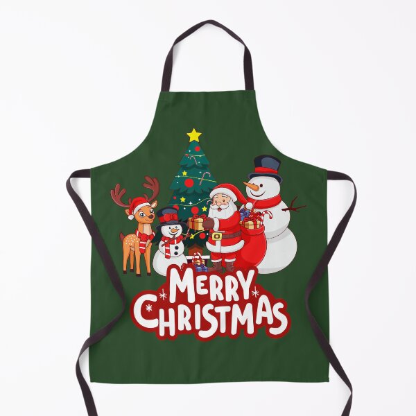 Item preview, Funny Christmas Scene – Santa, Deer & Snowmen with Presents | Festive winter design designed and sold by PureHopeStudio.