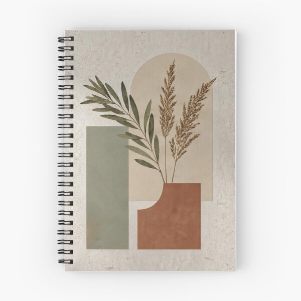 Item preview, Boho Geometric Botanical Art with Pampas Grass and Olive Branch designed and sold by ShieldRockPrints.