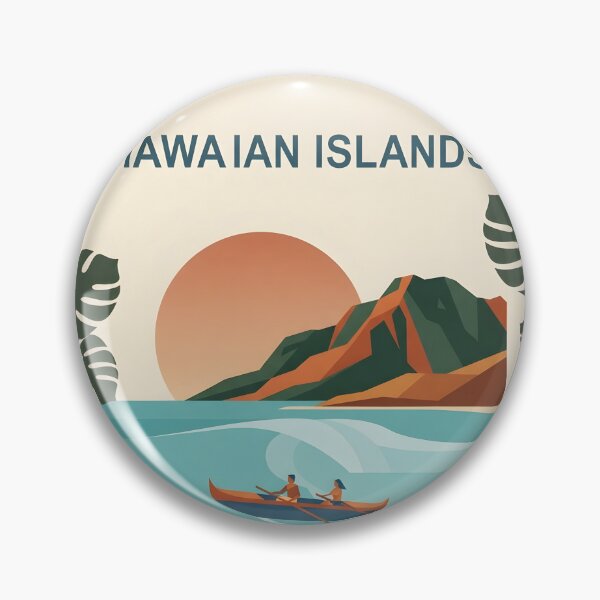 Item preview, Hawaii Vintage Travel Poster - Minimalist Tropical Island Art Print designed and sold by DuckOddity.