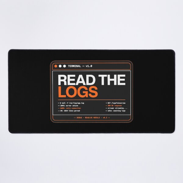 Item preview, Read The Logs First Cybersecurity Design Log Analysis designed and sold by cybertreat.