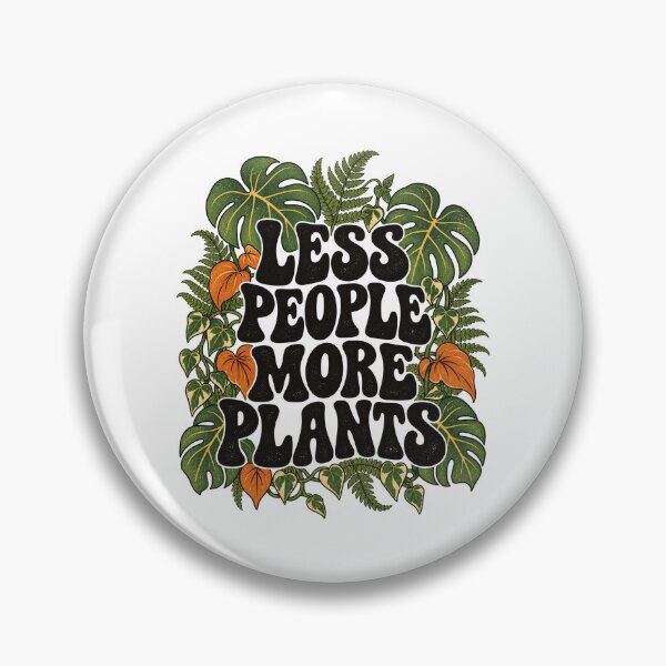 Item preview, Less People More Plants Vintage Botanical Introvert Design designed and sold by urbinet.