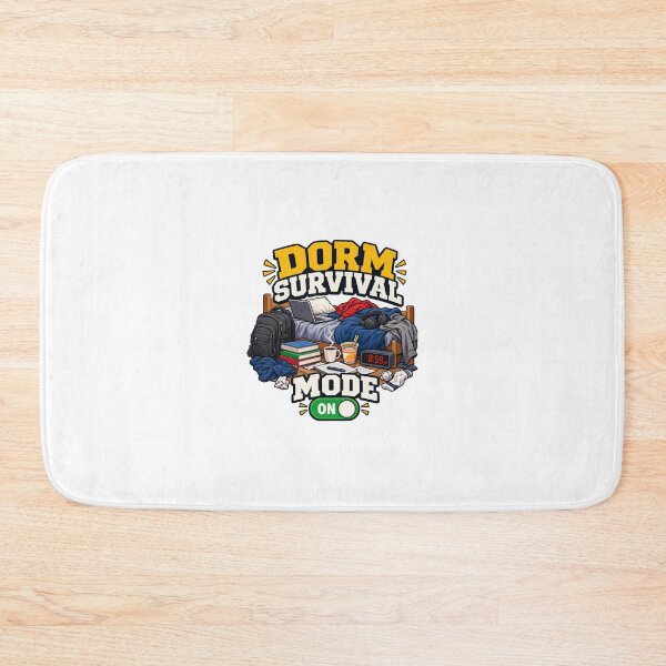 Item preview, Dorm Survival Mode On – Funny College Dorm Room Student Life Design designed and sold by Print-Mingle01.