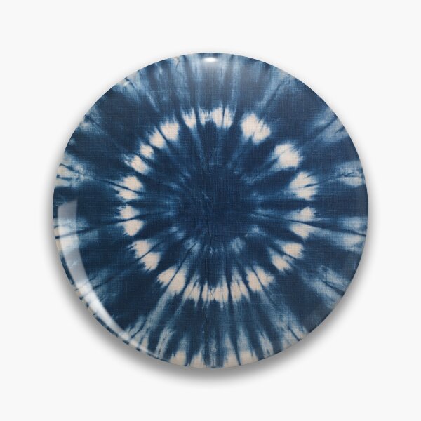 Item preview, Japanese Shibori Indigo Blue and White Mandala designed and sold by KsaveraArt.
