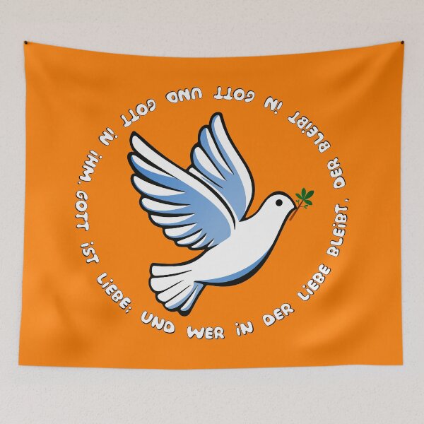 Item preview, Dove with Bible verse designed and sold by QuanntixArt.