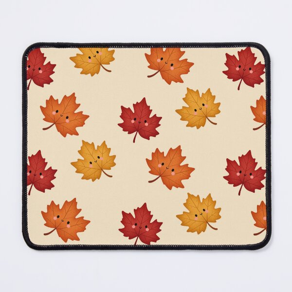Item preview, Cute Maple Leaf Pattern – Smiling Fall Leaves Autumn Pattern designed and sold by SnugbugStudios.