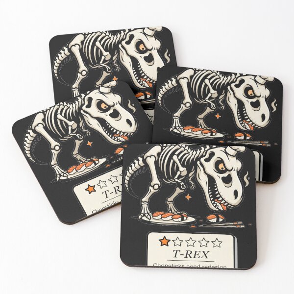 Item preview, T-Rex Chopsticks Review – Skeleton Sushi Critic designed and sold by mnkyride.