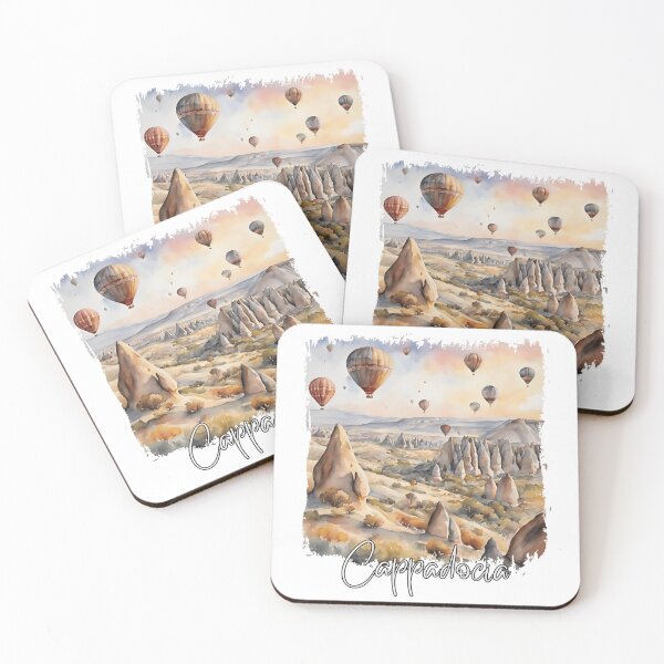 Item preview, Watercolor of Cappadocia, Cappadocia Turkey designed and sold by Dressyourflag.