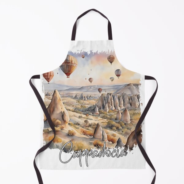 Artikelvorschau, Aquarell einer Szene aus Kappadokien, Türkei entworfen und verkauft von Dressyourflag.