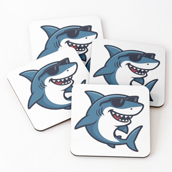Item preview, Cool Shark with Sunglasses designed and sold by Ink8instinct.