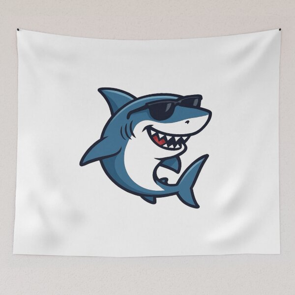 Item preview, Cool Shark with Sunglasses designed and sold by Ink8instinct.
