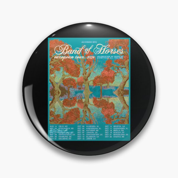 Item preview, Band Of Horsess Concert Tour Dates designed and sold by TheGingerPossum.