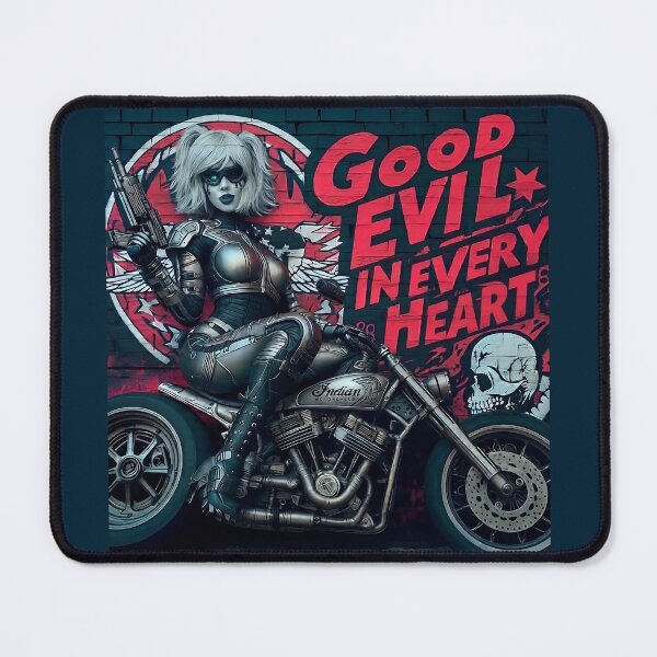 Item preview, Cyberpunk Chopper Biker Mercenary Girl designed and sold by Voodoo Store Paranormal Collections.