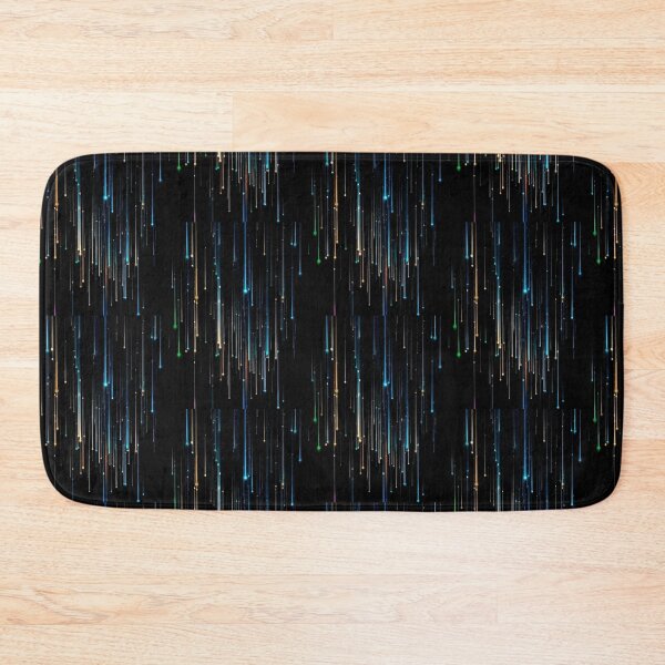 Item preview, Abstract Neon Light Rain Fiber Optic Pattern Graphic designed and sold by GrimNest.
