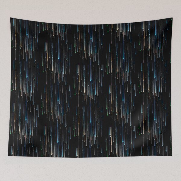 Item preview, Abstract Neon Light Rain Fiber Optic Pattern Graphic designed and sold by GrimNest.