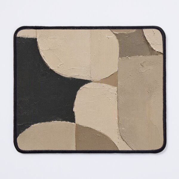 Item preview, Japandi Textured Abstract Shapes Minimalist Neutral Beige Wall Art designed and sold by ShieldRockPrints.