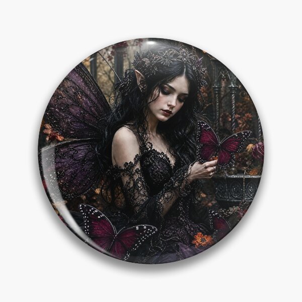 Item preview, Gothic Butterfly Fairy Moon Garden designed and sold by Storybook Botanica.