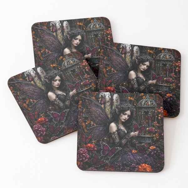 Item preview, Gothic Butterfly Fairy Moon Garden designed and sold by Storybook Botanica.